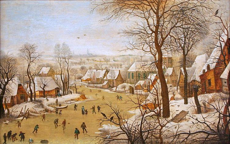 Pieter Brueghel the Younger Winter Landscape with Bird Trap china oil painting image